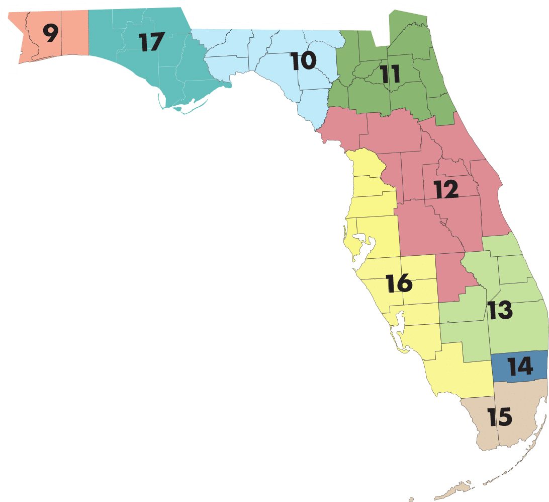 Florida Region Chapter Map